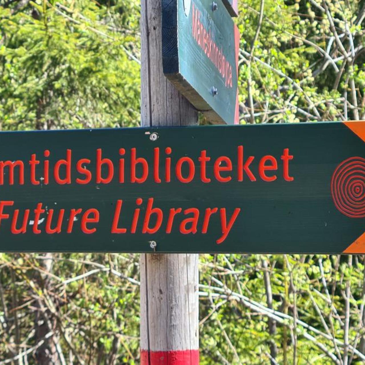 Bild:future library event sign